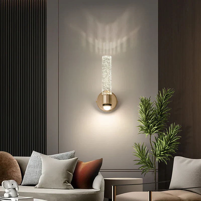 Crystal wall light