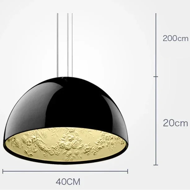 Skandinavische LED Hängeleuchte mit Resin