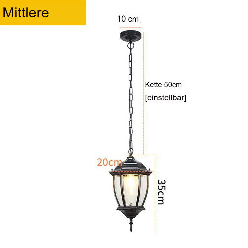 Vintage outdoor light in chandelier style