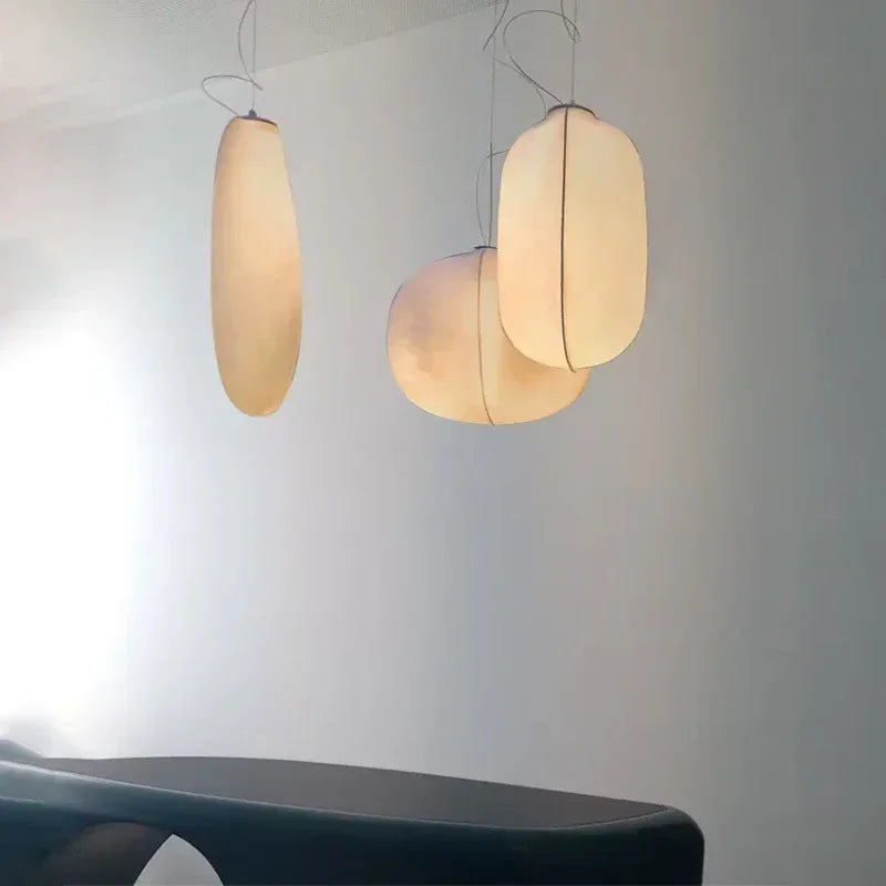 Minimalistische Stoff Deckenlampe