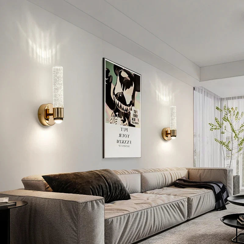 Crystal wall light