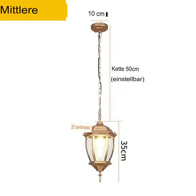 Vintage outdoor light in chandelier style