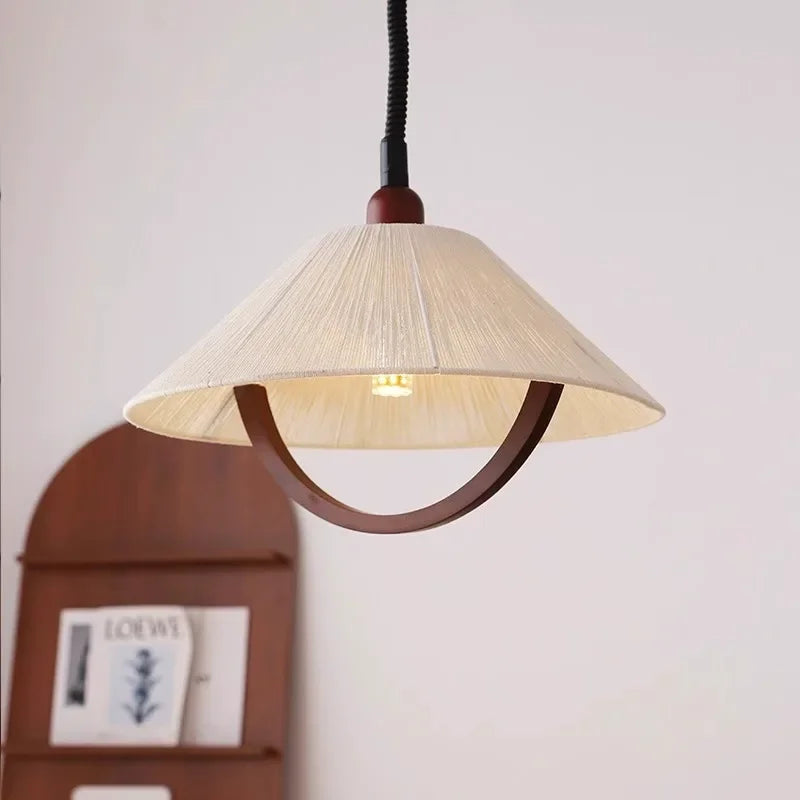 Holz Glas Deckenlampe