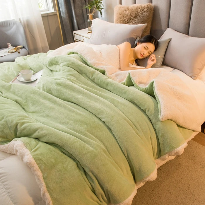 Doppelseitiger Thermofleece-Deckenbezug