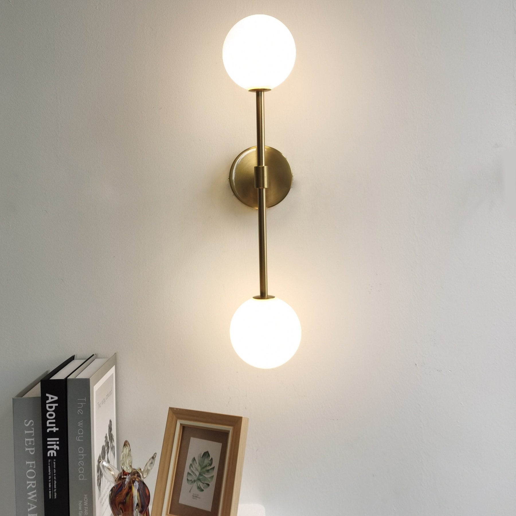 Runde Milchglas Led Wandleuchte