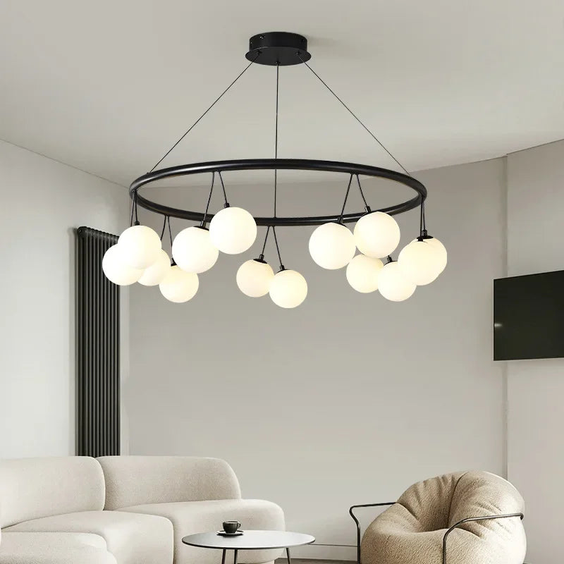 Glas Kugel Pendelleuchte