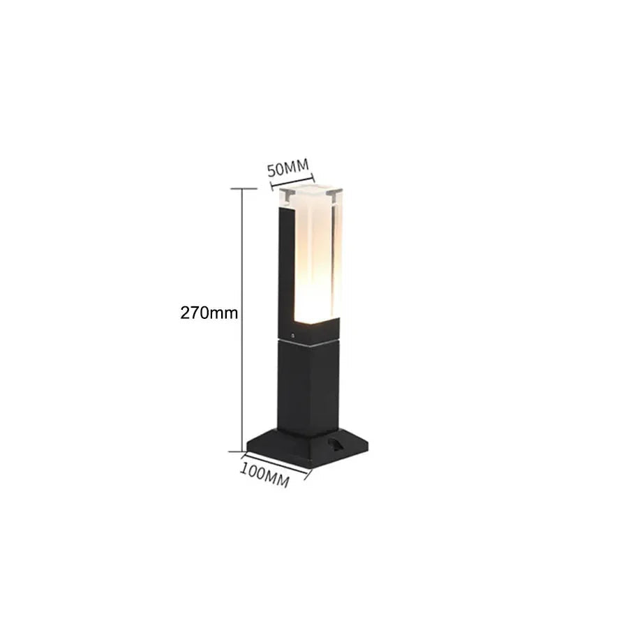 LED-Pollerleuchte mit Bewegungsmelder