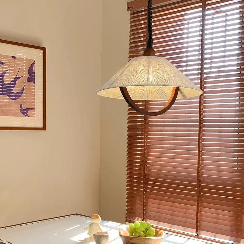 Holz Glas Deckenlampe