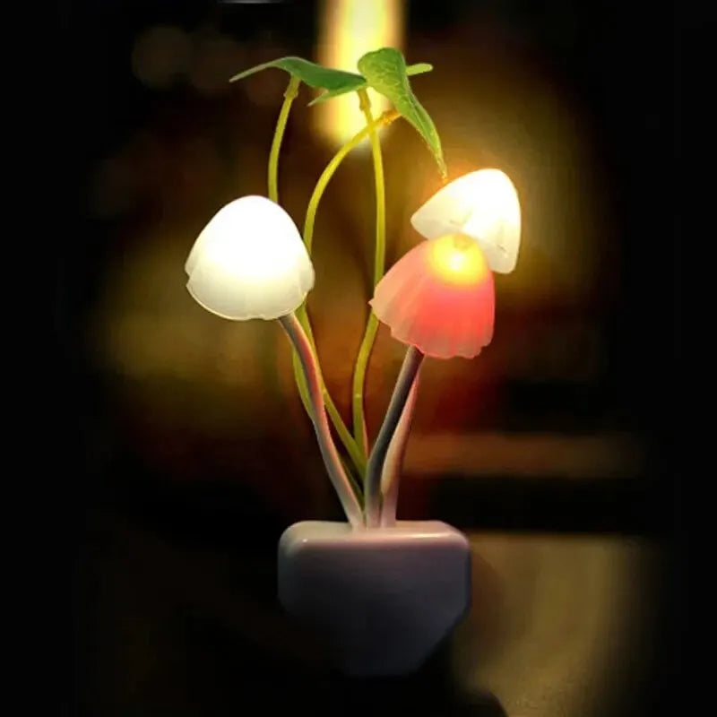 Buntes Pilz Nachtlicht für Weihnachten & Dekoration