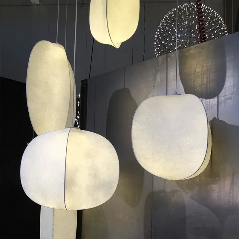 Minimalistische Stoff Deckenlampe