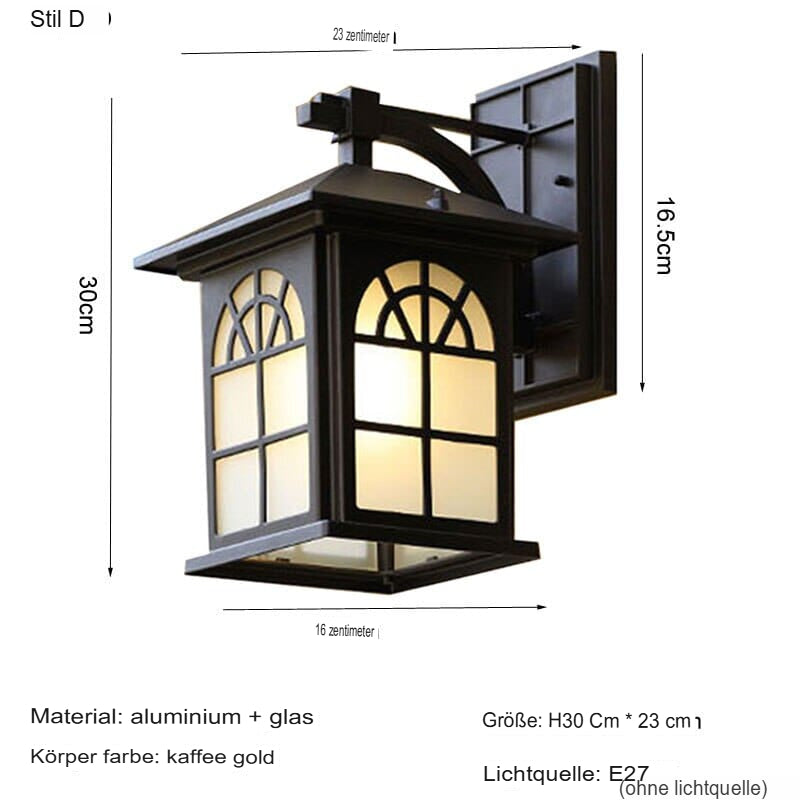 Vintage outdoor wall light retro