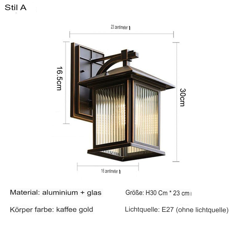 Vintage outdoor wall light retro