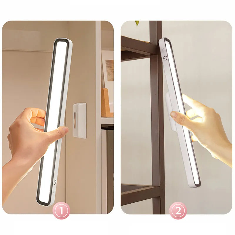 Flexible LED-Schreibtischlampe – Wiederaufladbar, magnetisch & tragbar