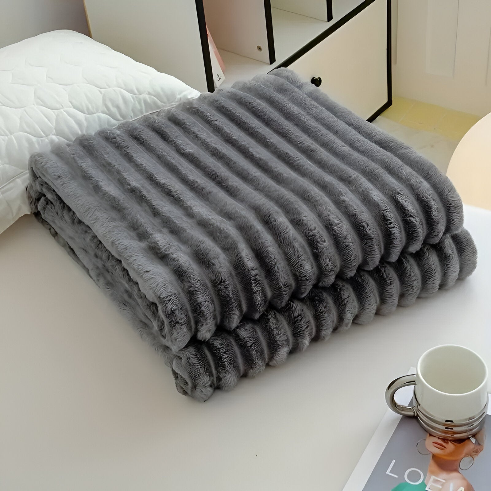 Luxuriöse Fleece-Kuscheldecke