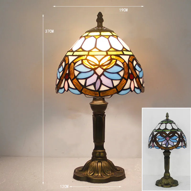 Elegante Tiffany Tischlampe – Vintage Flair & farbenfrohes Lichtspiel