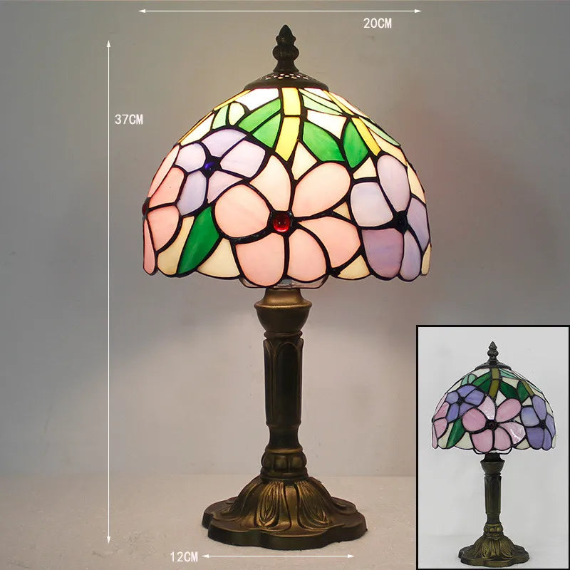 Elegante Tiffany Tischlampe – Vintage Flair & farbenfrohes Lichtspiel