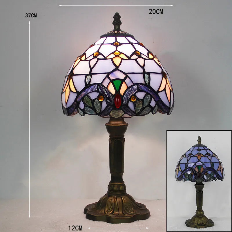 Elegante Tiffany Tischlampe – Vintage Flair & farbenfrohes Lichtspiel