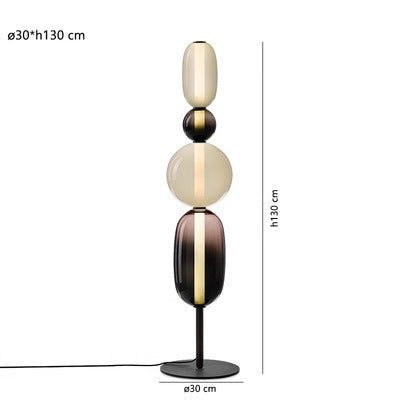 Designer-Stehlampe mit Farbdetails-Aster Selection