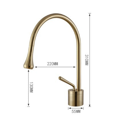 Elarion Moderne Verchromt Bad-Wasserhahn