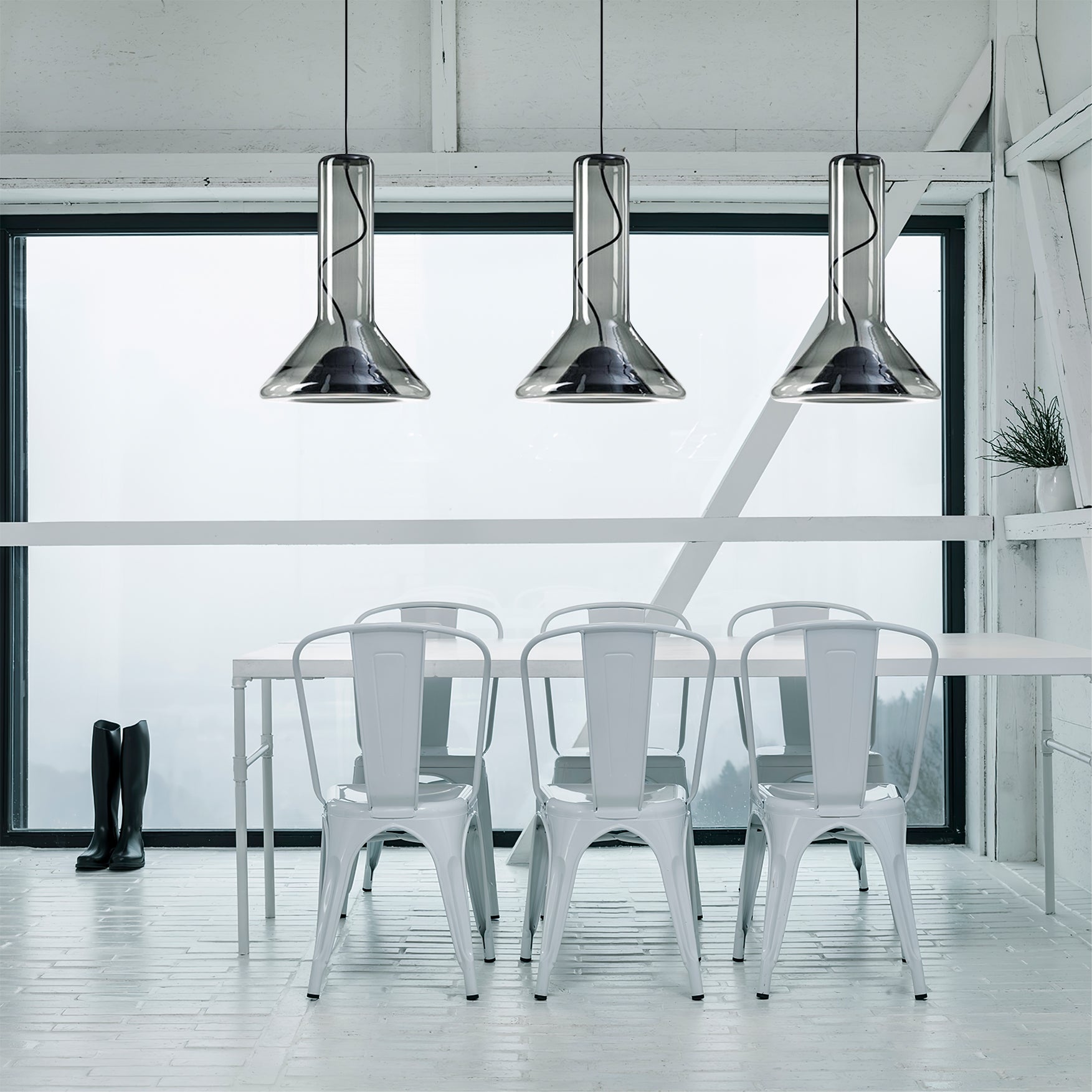 Designer Glas LED Hängeleuchte