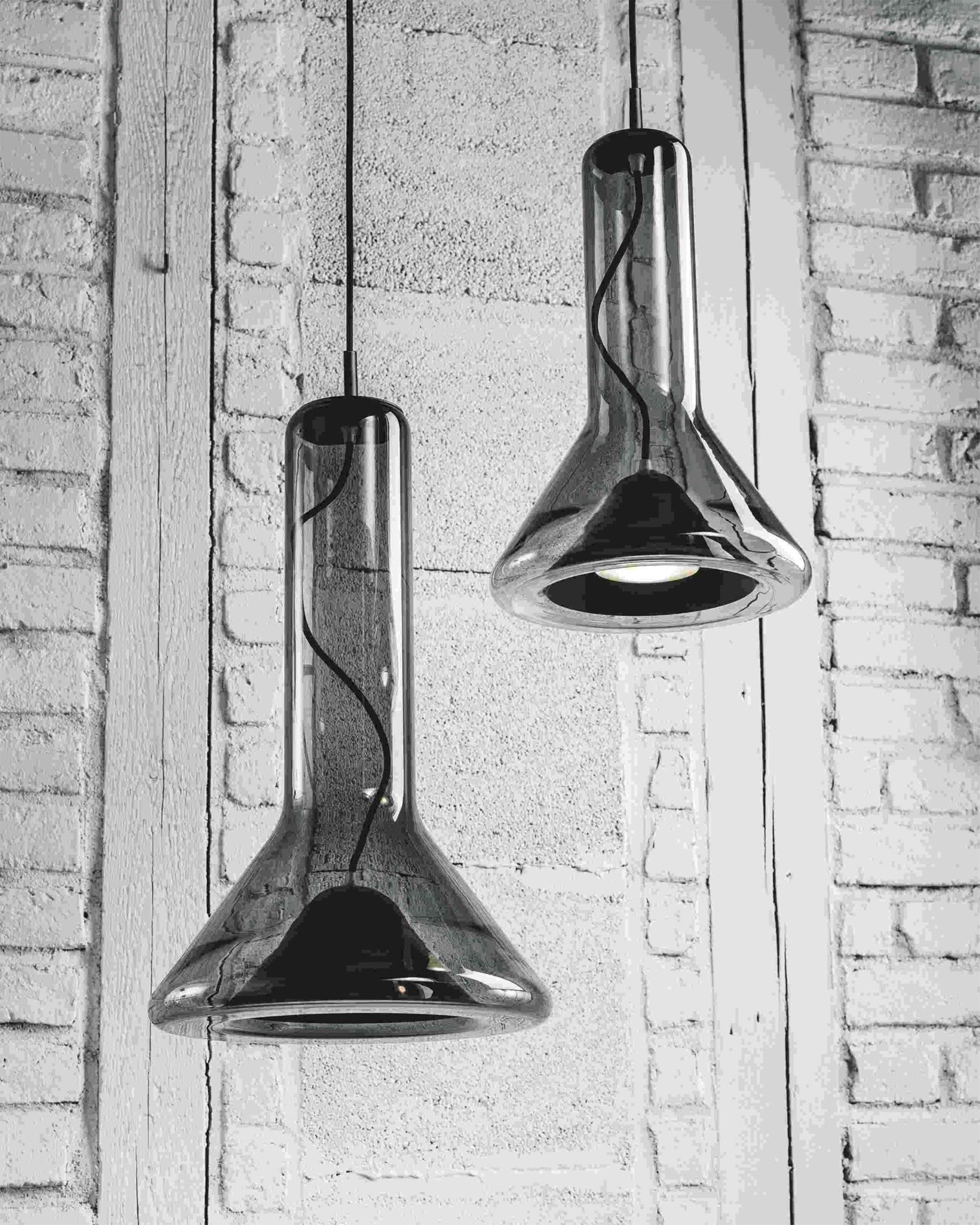 Designer Glas LED Hängeleuchte