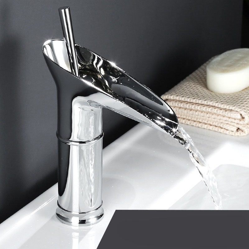 Antique brass faucet in vintage retro style