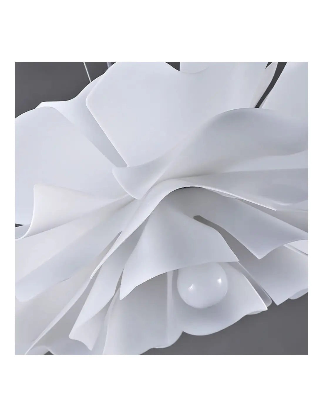 Nordische Acryl-Pendelleuchte mit Blumenmuster