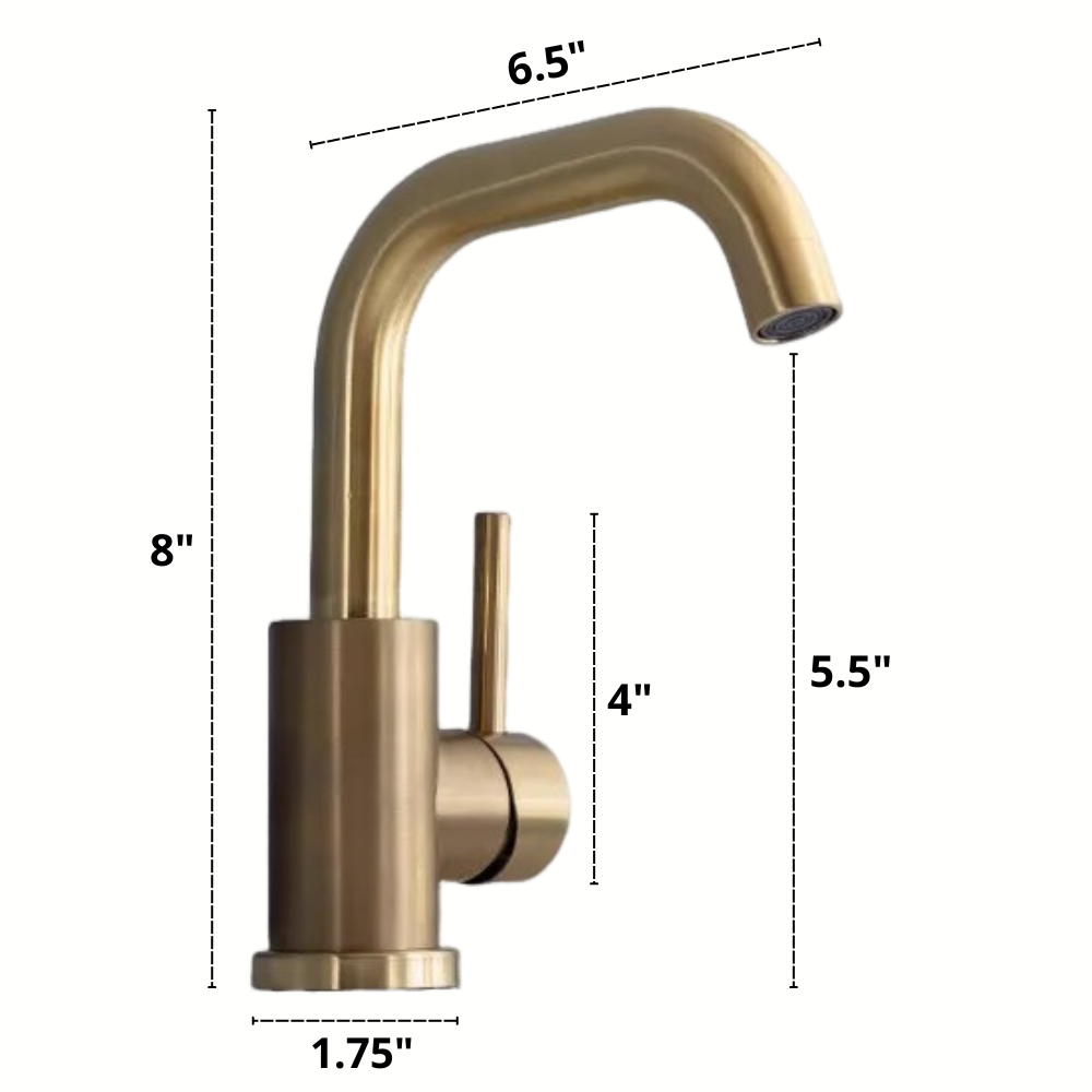 Elegant brass bathroom faucet – style & function