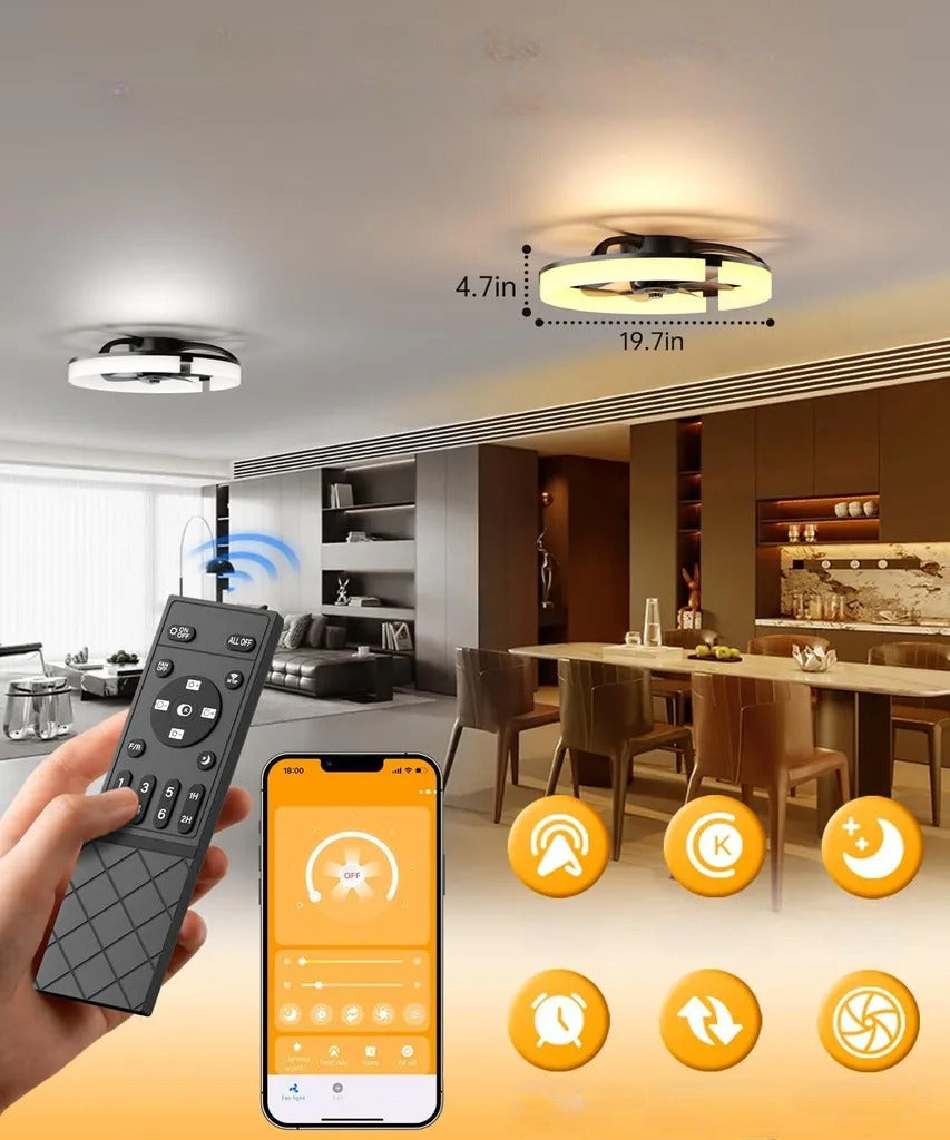 Ultraleiser LED-Deckenventilator