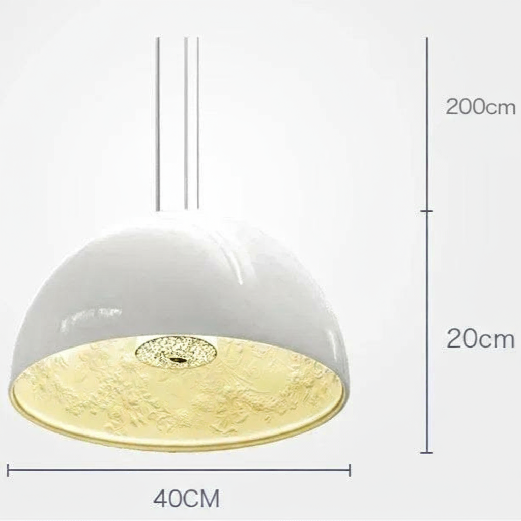 Skandinavische LED Hängeleuchte mit Resin