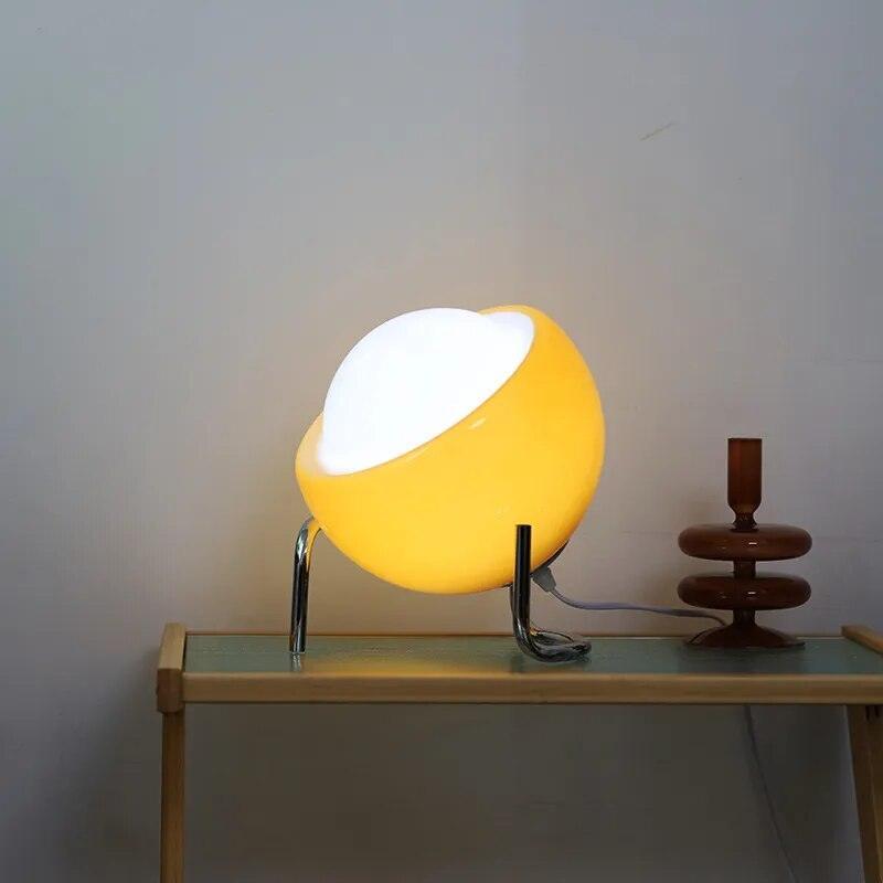 Glasball Tischlampe