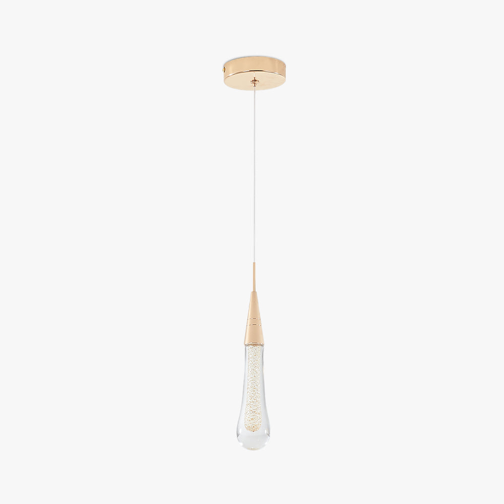 Hyvella Minimalistisch Kristall Tropfen-Pendelleuchte