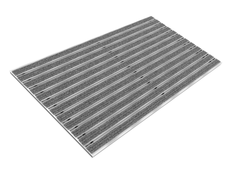 Sardelio Linear Aluminium Einbau-Fußmatte