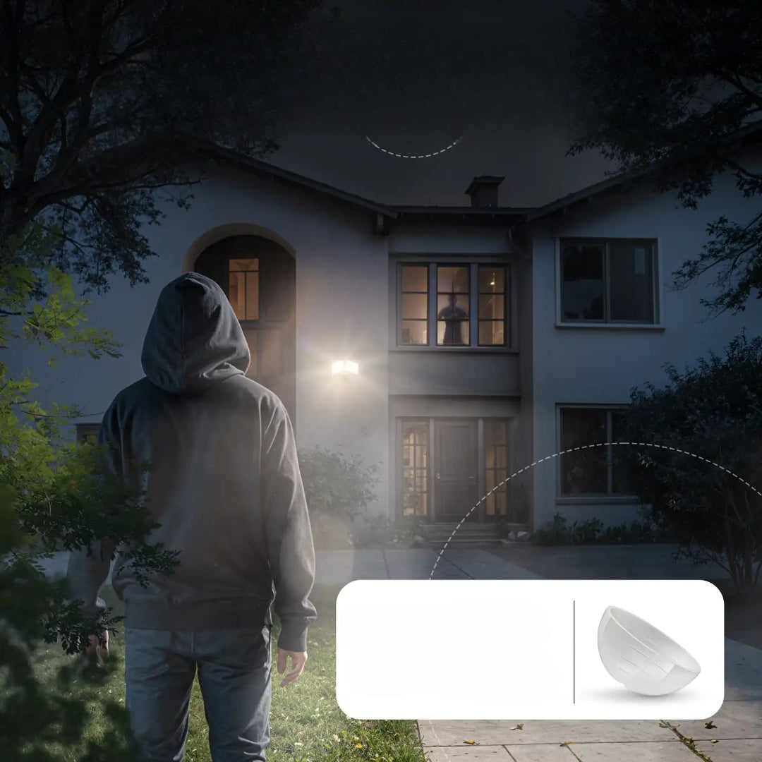 Gaveno Modern Doppelkopf Sensor-Außenwandleuchte