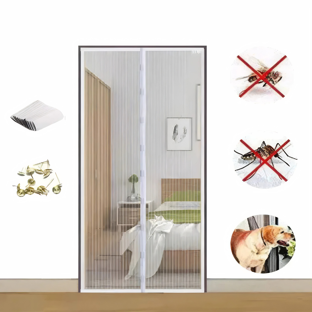 Vindaro Minimalistisch Polyester Magnet-Fliegengitter
