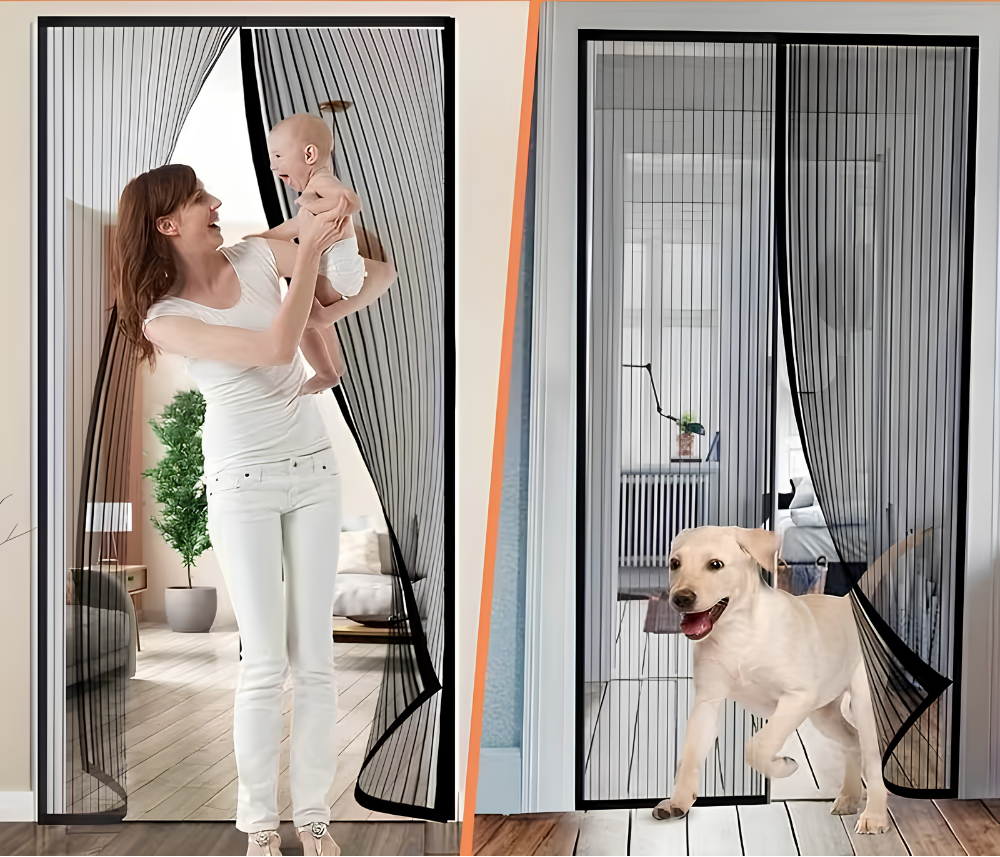 Vindaro Minimalistisch Polyester Magnet-Fliegengitter