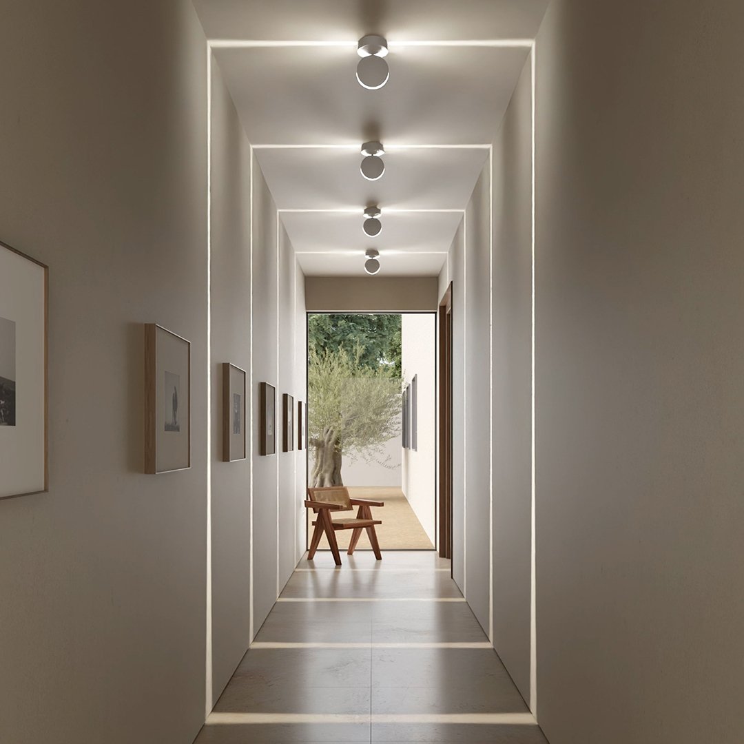 Zelvaro Minimalistisch Aluminium Wandleuchte