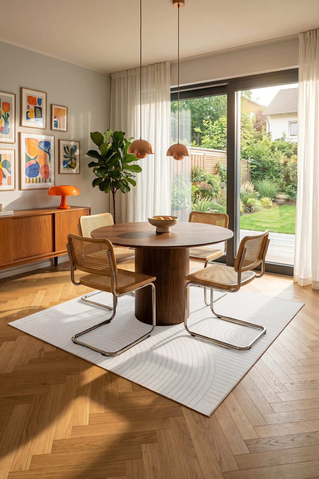 Kelvora Minimalistisch Polyester Teppich