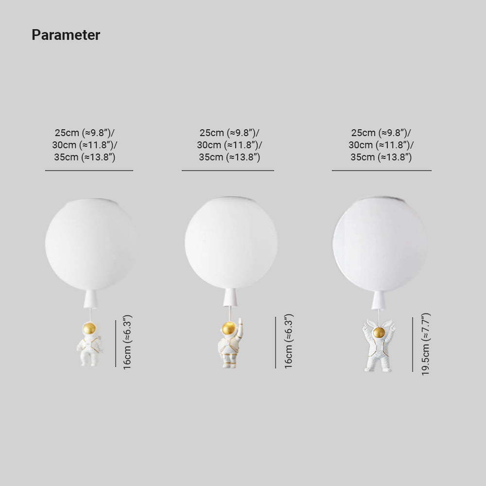 Astronaut pendant light for stylish decoration
