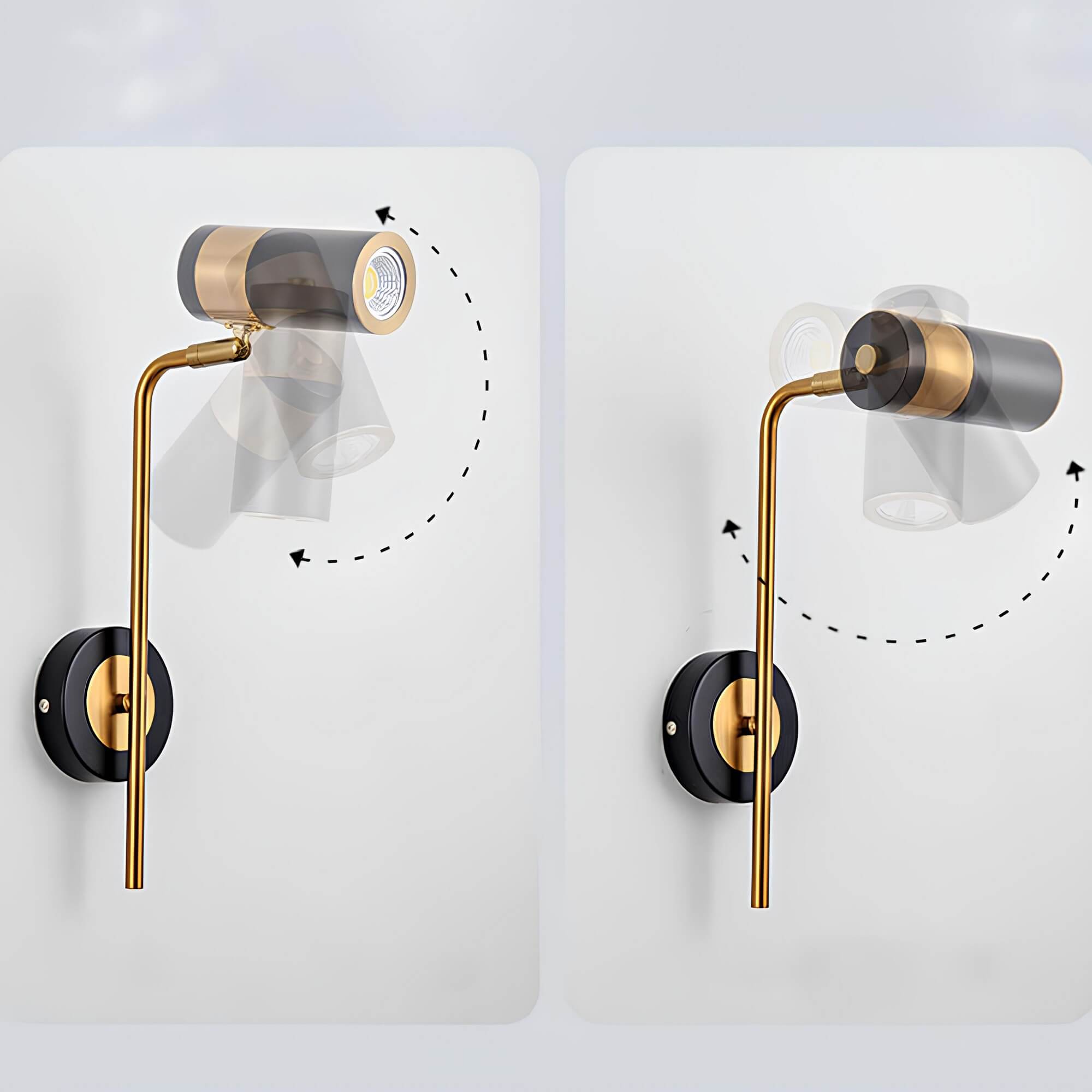 Drehbare LED-Wandleuchte für modernes Ambiente-Aster Selection