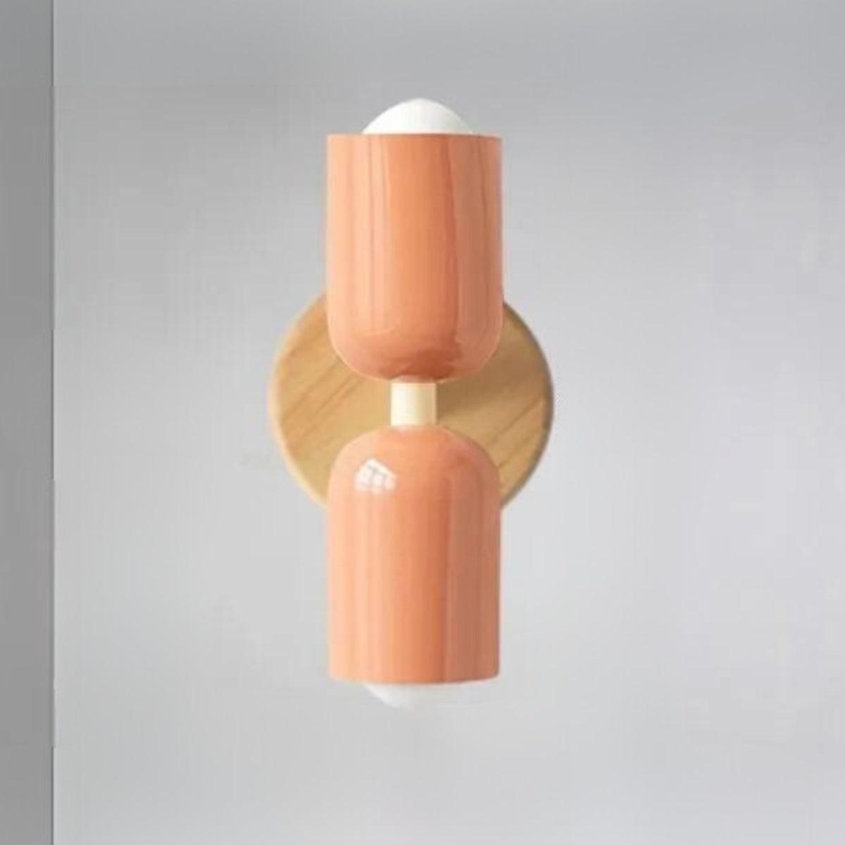 Doppelkopf Wandlampe Holz-Aster Selection