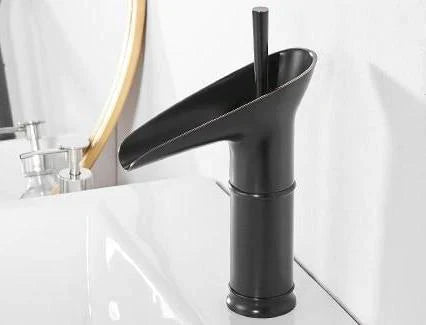 Antique brass faucet in vintage retro style