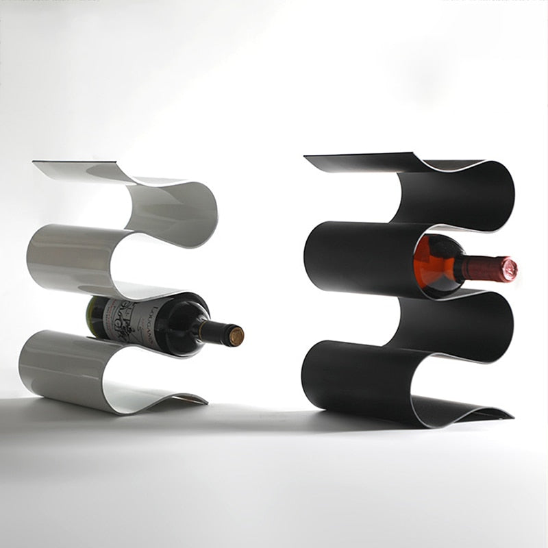 Elegantes Metall-Weinregal für den Tisch-Aster Selection