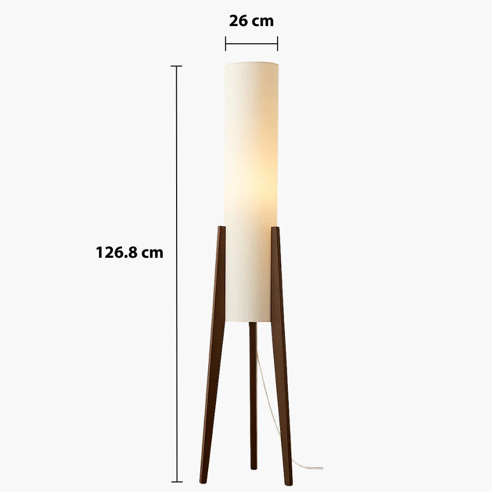 Talmoora Mid-Century Walnuss Stehleuchte für Wohnzimmer