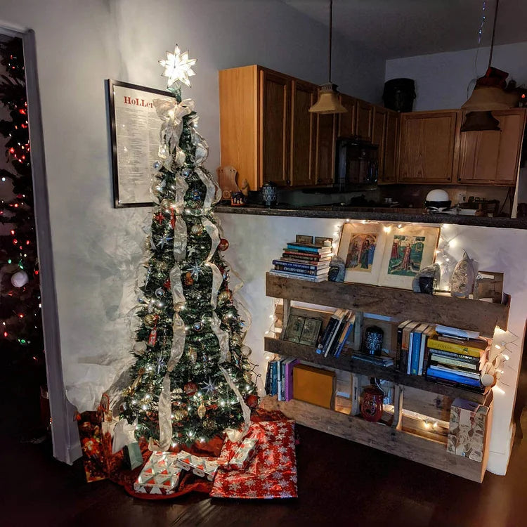Festliche Faltdeko für Weihnachtsbaum