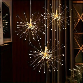 Dimmbare LED Feuerwerk Lichterkette für Weihnachten