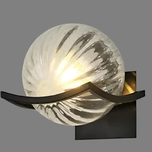 LED-wandlamp van glas