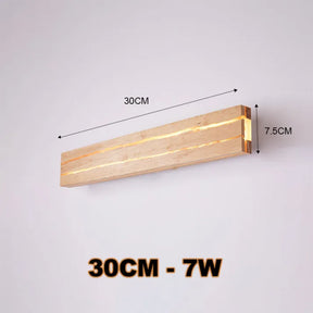 Holz-Riss Wandleuchte