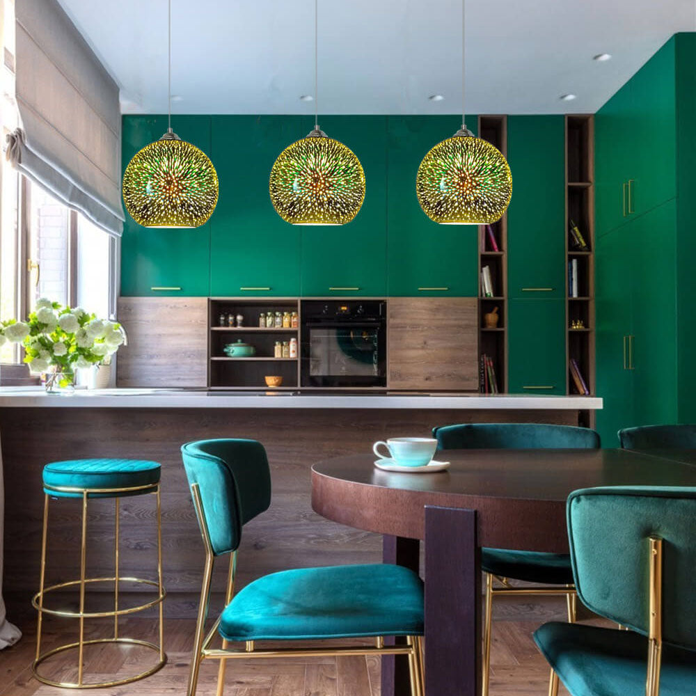 Kreative 3D-Glas Hängeleuchte-Aster Selection