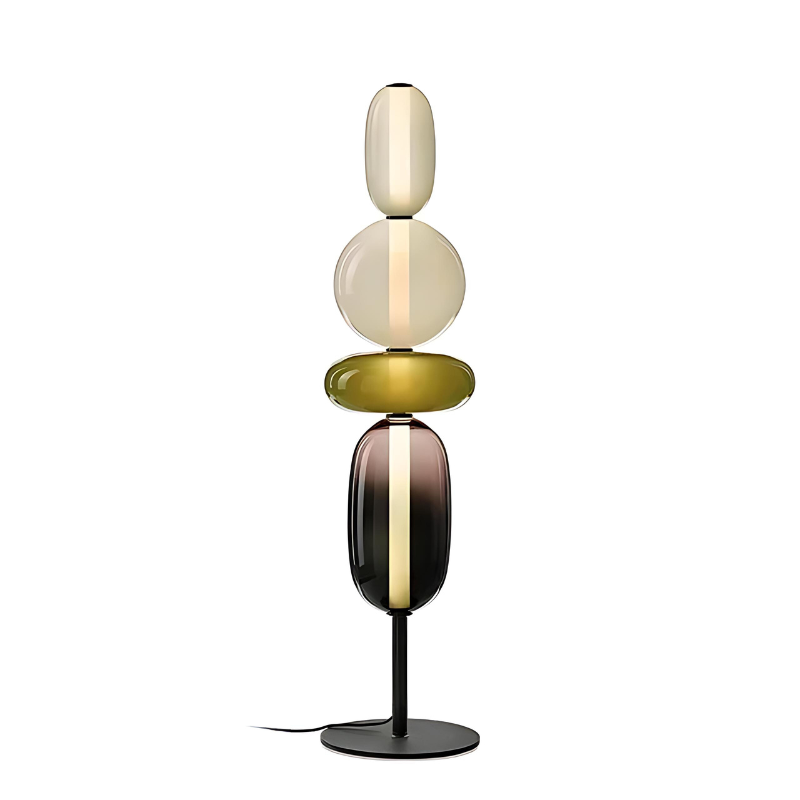 Elegante Stehlampe mit buntem Glas-Aster Selection